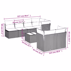 VidaXL 3217300 ensemble de meubles de jardin