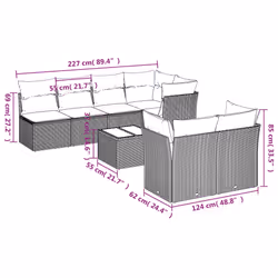 VidaXL 3217302 ensemble de meubles de jardin