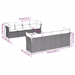 VidaXL 3217305 ensemble de meubles de jardin