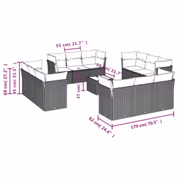 VidaXL 3217330 ensemble de meubles de jardin