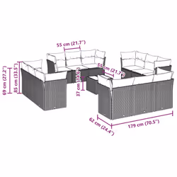 VidaXL 3217342 ensemble de meubles de jardin
