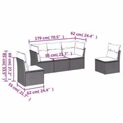 VidaXL 3217346 ensemble de meubles de jardin