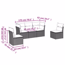 VidaXL 3217348 ensemble de meubles de jardin