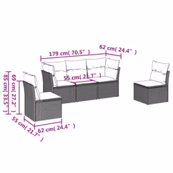 VidaXL 3217349 ensemble de meubles de jardin