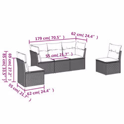 VidaXL 3217359 ensemble de meubles de jardin