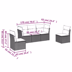 VidaXL 3217362 ensemble de meubles de jardin