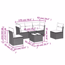 VidaXL 3217363 ensemble de meubles de jardin