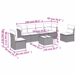VidaXL 3217369 ensemble de meubles de jardin