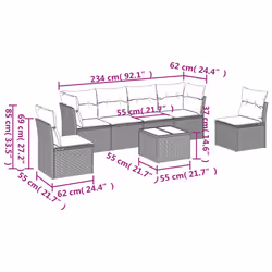 VidaXL 3217380 ensemble de meubles de jardin