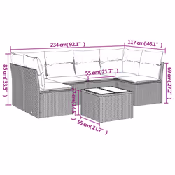 VidaXL 3217392 ensemble de meubles de jardin