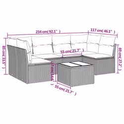 VidaXL 3217403 ensemble de meubles de jardin