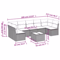 VidaXL 3217429 ensemble de meubles de jardin