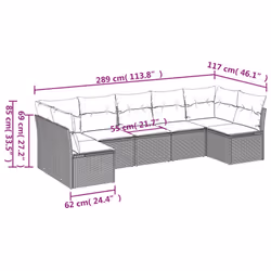 VidaXL 3217430 ensemble de meubles de jardin