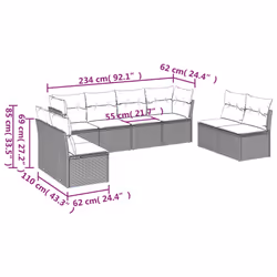 VidaXL 3217448 ensemble de meubles de jardin