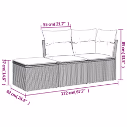 VidaXL 3217473 ensemble de meubles de jardin