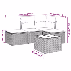 VidaXL 3217489 ensemble de meubles de jardin