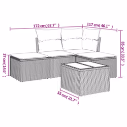 VidaXL 3217493 ensemble de meubles de jardin