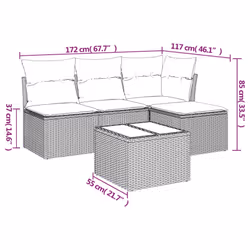 VidaXL 3217509 ensemble de meubles de jardin