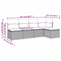 VidaXL 3217529 ensemble de meubles de jardin