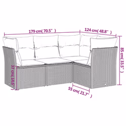 VidaXL 3217579 ensemble de meubles de jardin