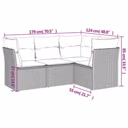 VidaXL 3217589 ensemble de meubles de jardin
