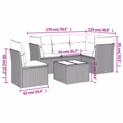 VidaXL 3217649 ensemble de meubles de jardin