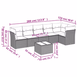 VidaXL 3217670 ensemble de meubles de jardin