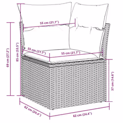 VidaXL 3217682 ensemble de meubles de jardin - Vue supplémentaire 7