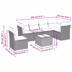 VidaXL 3217713 ensemble de meubles de jardin