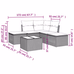 VidaXL 3217725 ensemble de meubles de jardin