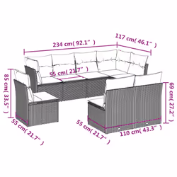 VidaXL 3217763 ensemble de meubles de jardin