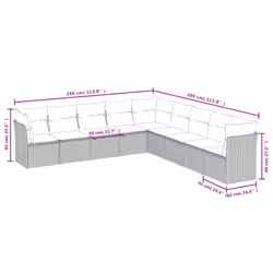 VidaXL 3217782 ensemble de meubles de jardin