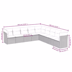 VidaXL 3217792 ensemble de meubles de jardin