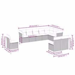 VidaXL 3217798 ensemble de meubles de jardin