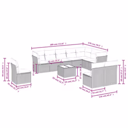 VidaXL 3217799 ensemble de meubles de jardin
