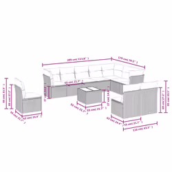VidaXL 3217810 ensemble de meubles de jardin