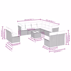 VidaXL 3217820 ensemble de meubles de jardin