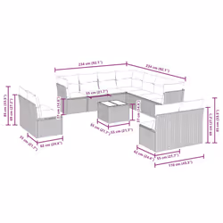VidaXL 3217822 ensemble de meubles de jardin