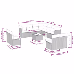 VidaXL 3217832 ensemble de meubles de jardin