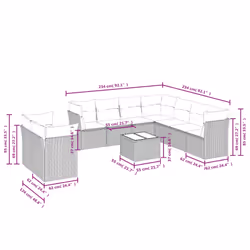 VidaXL 3217840 ensemble de meubles de jardin
