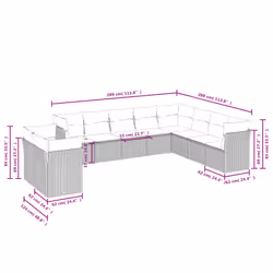 VidaXL 3217870 ensemble de meubles de jardin