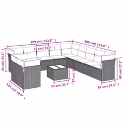VidaXL 3217875 ensemble de meubles de jardin