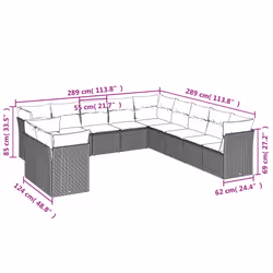 VidaXL 3217880 ensemble de meubles de jardin