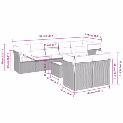 VidaXL 3217905 ensemble de meubles de jardin