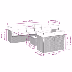 VidaXL 3217908 ensemble de meubles de jardin