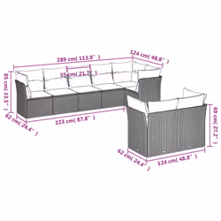 VidaXL 3217909 ensemble de meubles de jardin