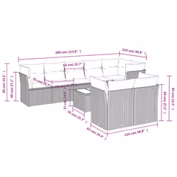 VidaXL 3217915 ensemble de meubles de jardin
