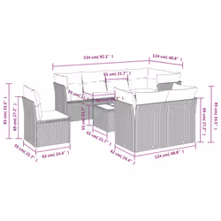 VidaXL 3217938 ensemble de meubles de jardin