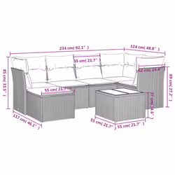 VidaXL 3217945 ensemble de meubles de jardin