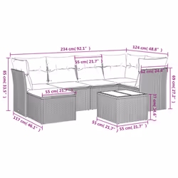 VidaXL 3217953 ensemble de meubles de jardin